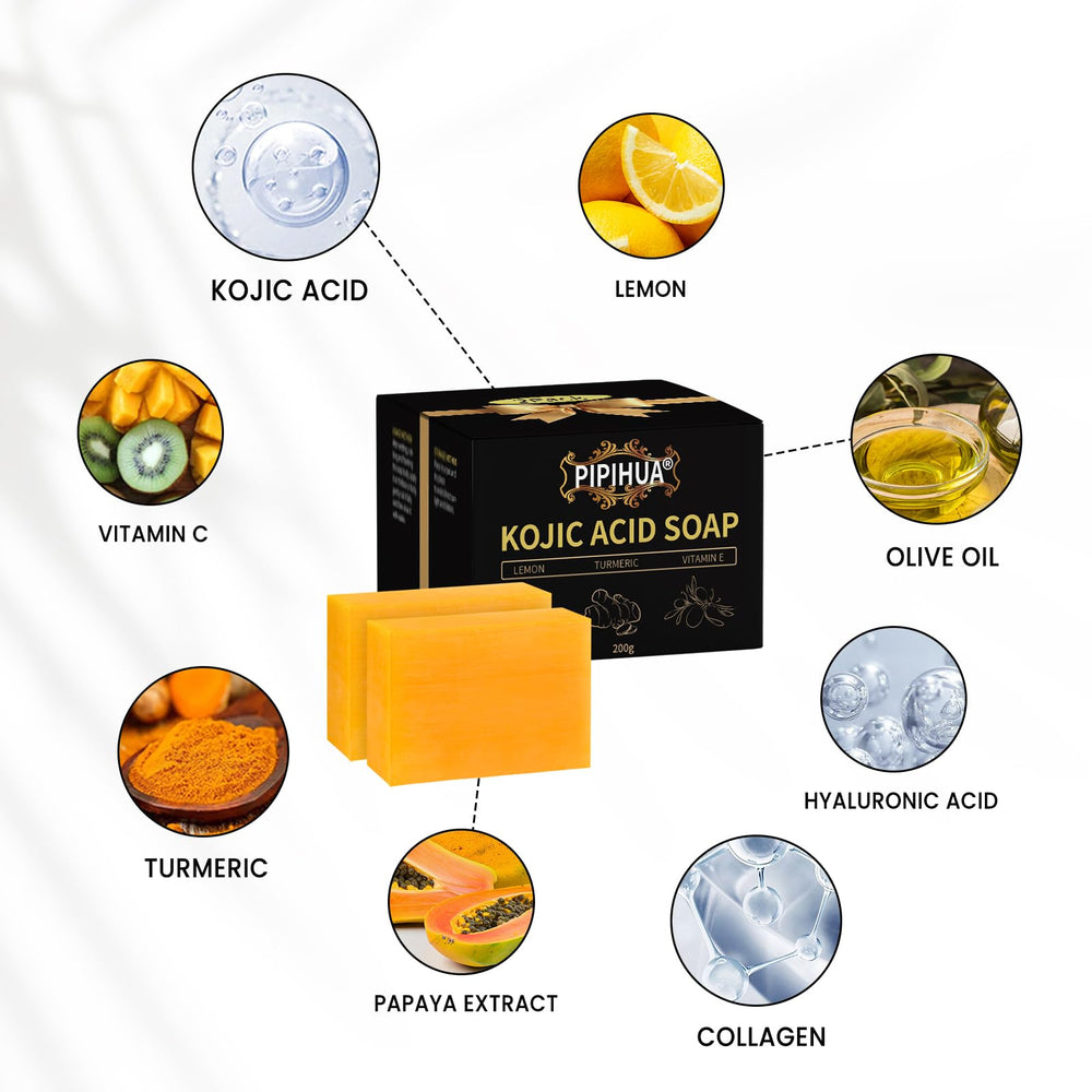 Jabón PIPIHUA Kojic con vitamina C, tono más uniforme