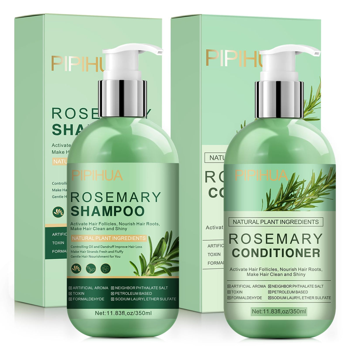 PIPIHUA Rosemary shampoo bottle for scalp cleansing and refreshing care