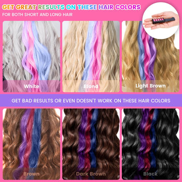 Pipirich tiza de pelo lavable y seguro para uso infantil.