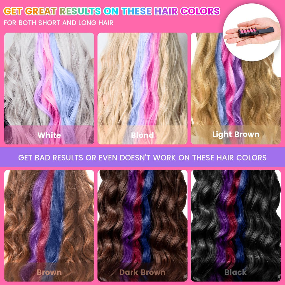 Pipirich tiza de pelo lavable y seguro para uso infantil.