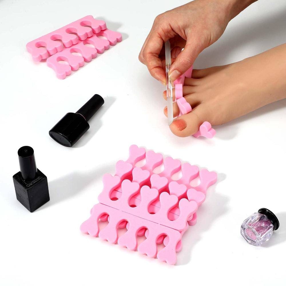 Piriuuo conjunto de separadores para pedicure, ideal para cuidado de uñas.