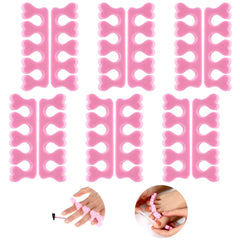 Piriuuo separadores de dedos con diseño en corazon para pedicure sin manchas.
