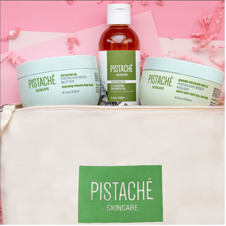 Pistache Skincare Aroma biscotti, experiencia sensorial dulce que acompaña la rutina.