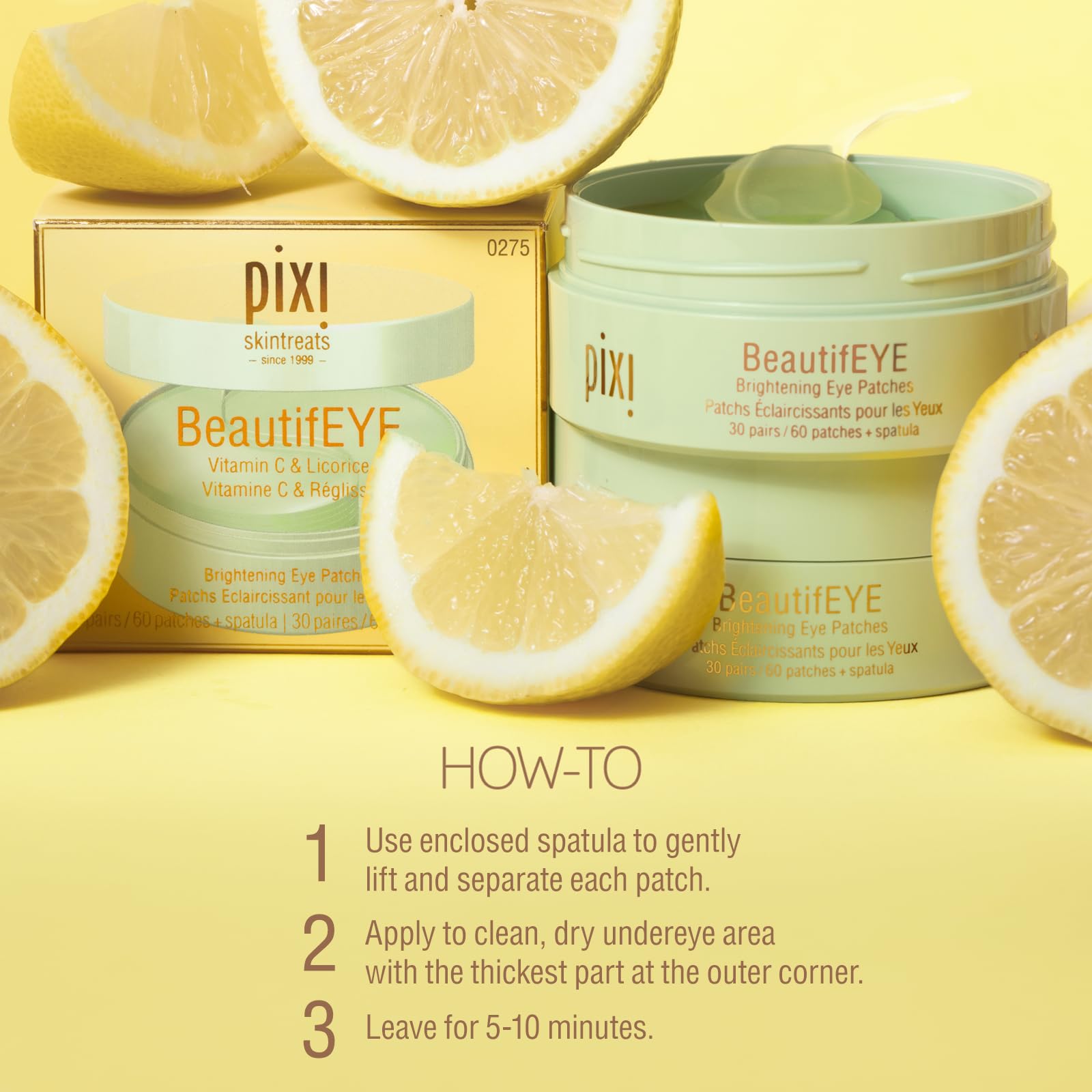Ingredientes clave: vitamina C, regaliz y ginseng en Pixi BeautifEYE.