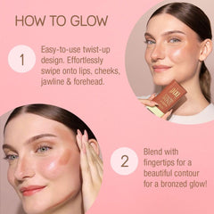 Pixi bronceador barra con extractos de fruta protege con antioxidantes.