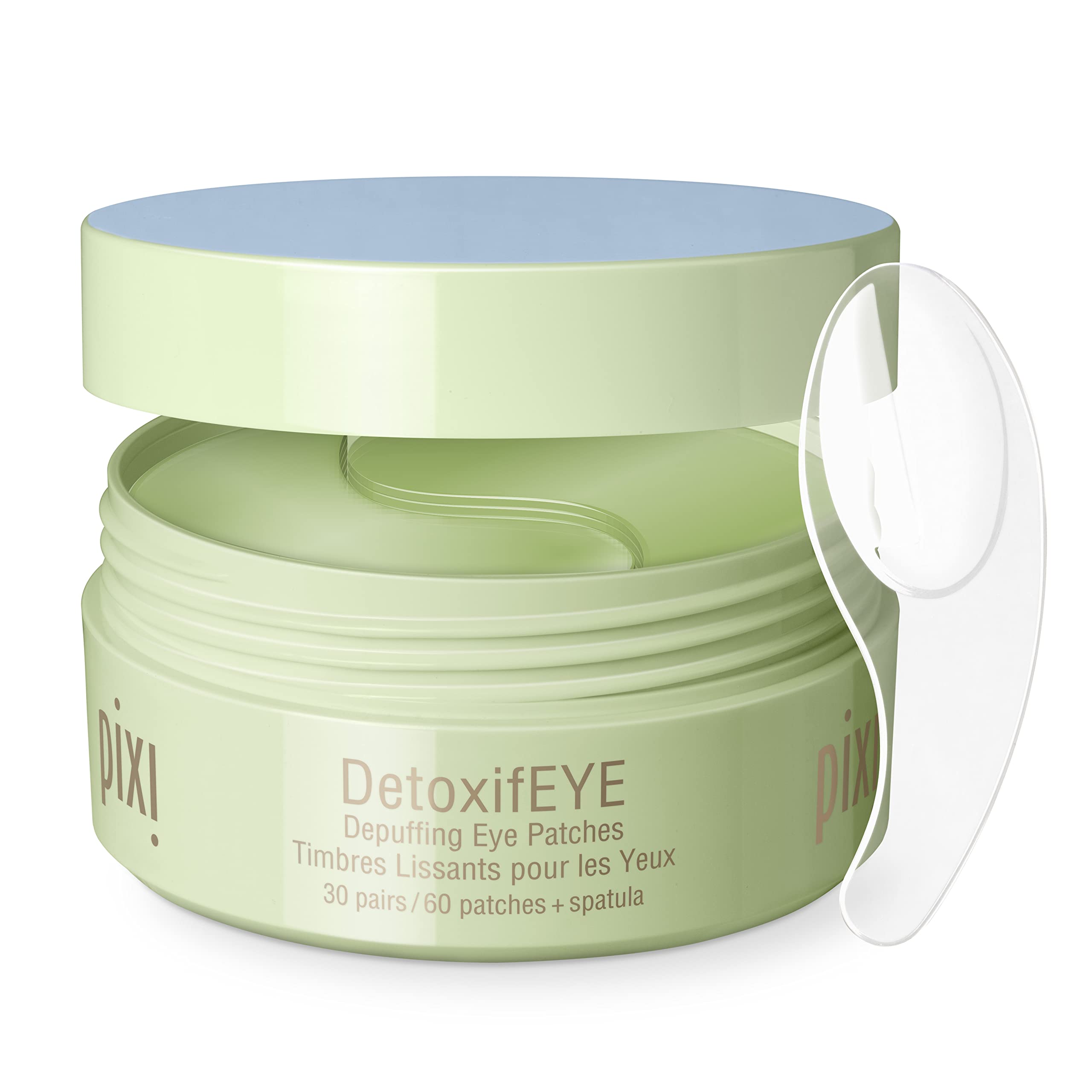 Parche hidrogel Pixi DetoxifEYE con pepino para ojos hinchados.