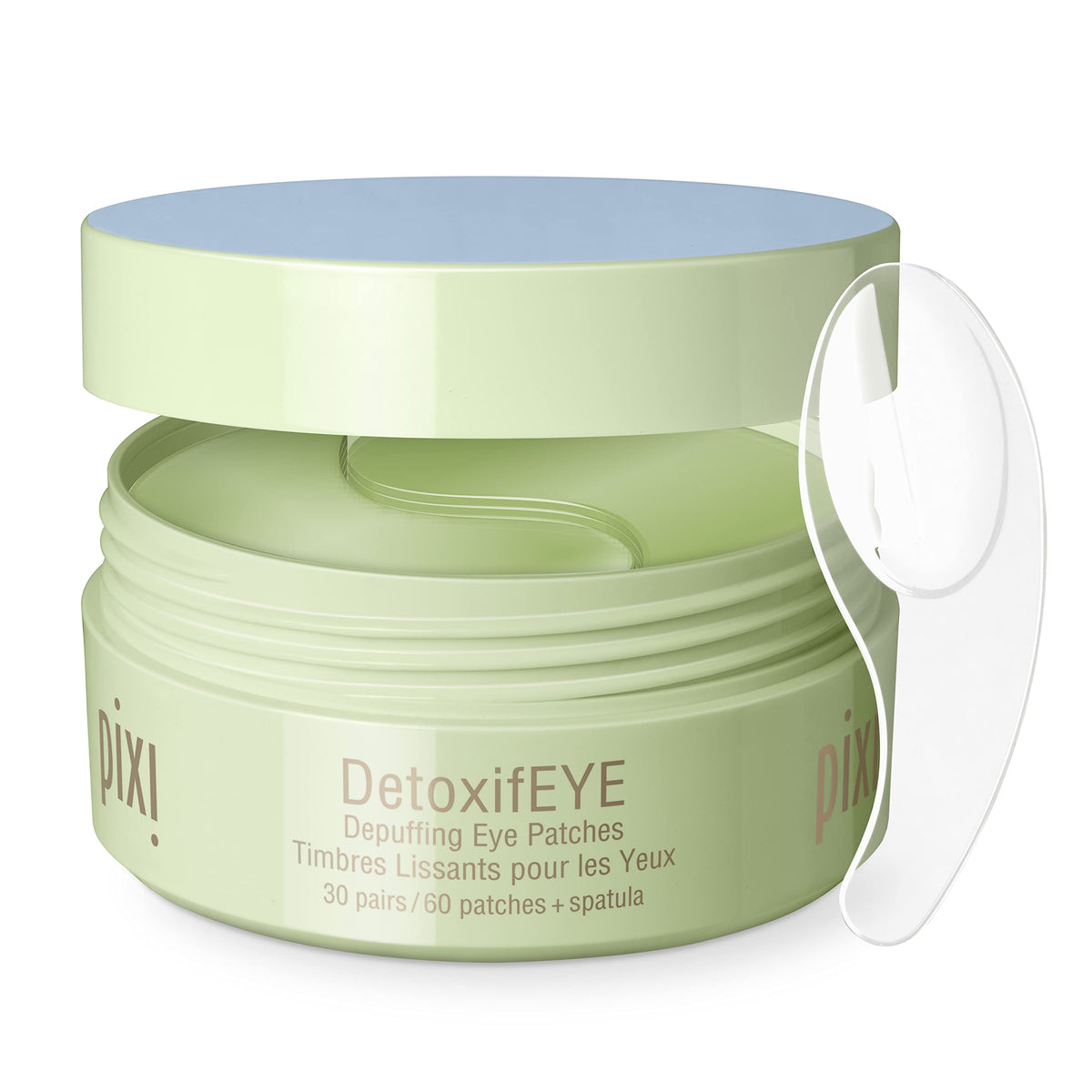 Parche hidrogel Pixi DetoxifEYE con pepino para ojos hinchados.