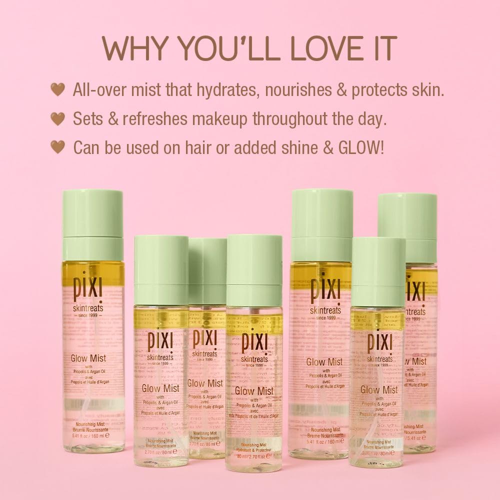 Pixi Glow Mist maquillaje: acabado luminoso y duradero