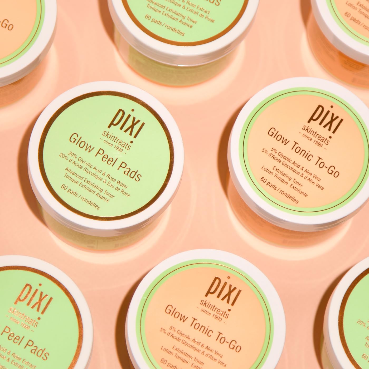 Pixi Glow Tonic para llevar, refina la apariencia de poros.