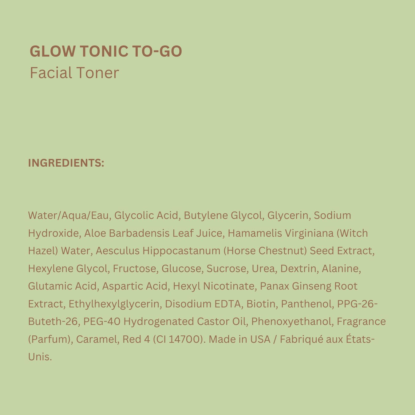 Pixi Glow Tonic para llevar, textura ligera y agradable.