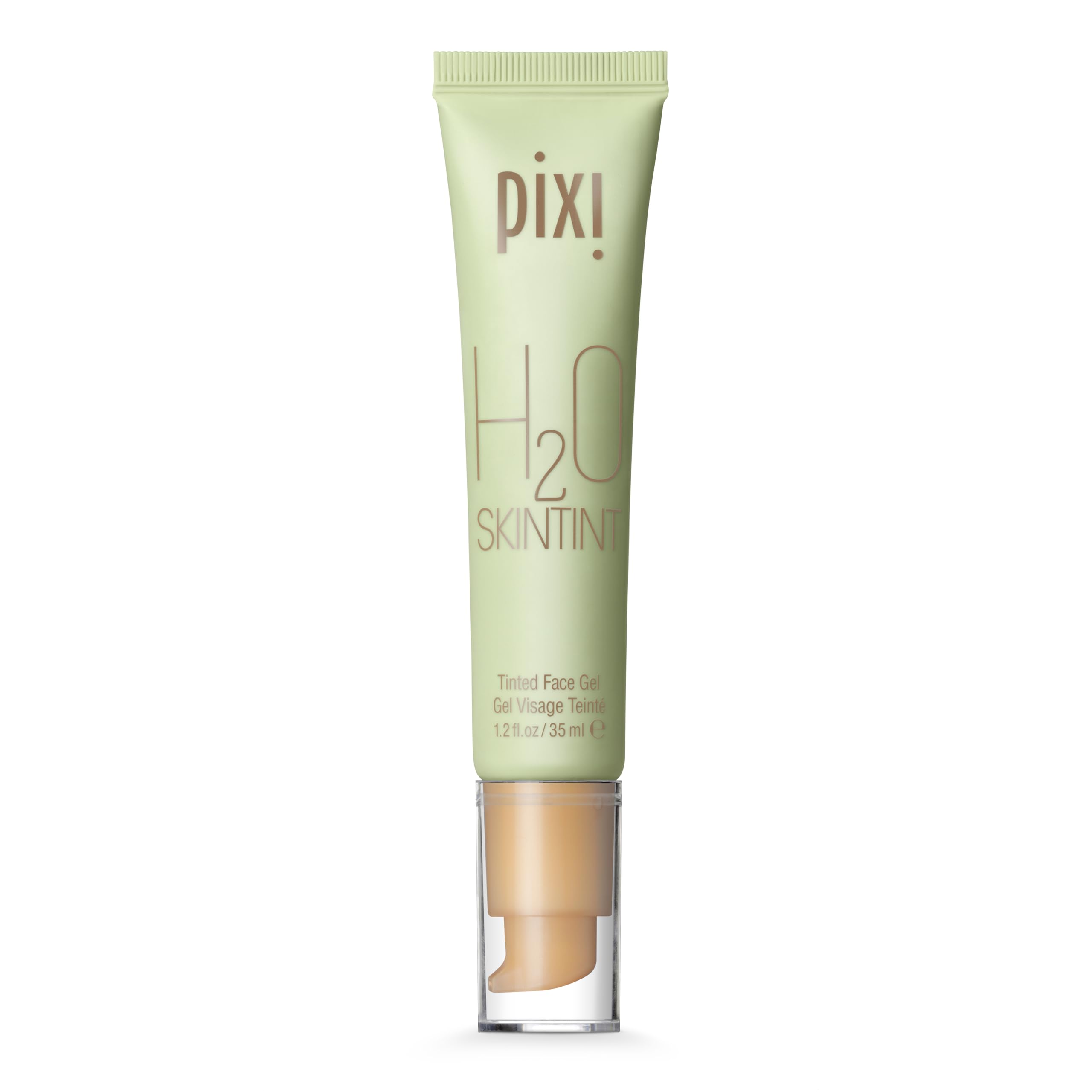 Pixi H2O SkinTint bottle close-up showing lightweight hydration.