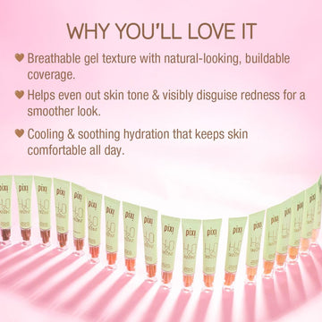 Applying Pixi H2O SkinTint for a breathable, natural look.