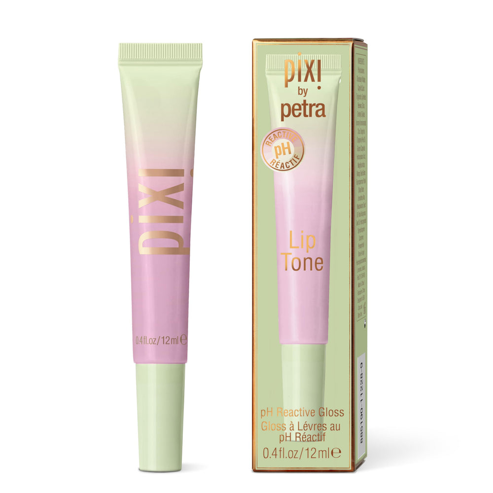 Pixi LipTone Prettiness muestra la aplicación suave para un brillo natural y único.