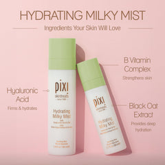 Pixi Milky Mist, textura ligera que se absorbe rápidamente.