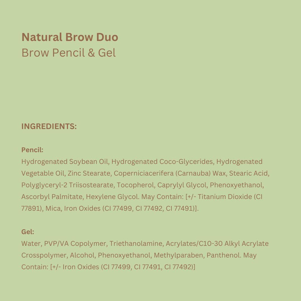 Pixi Natural Brow Duo: libre de crueldad, uso diario recomendado