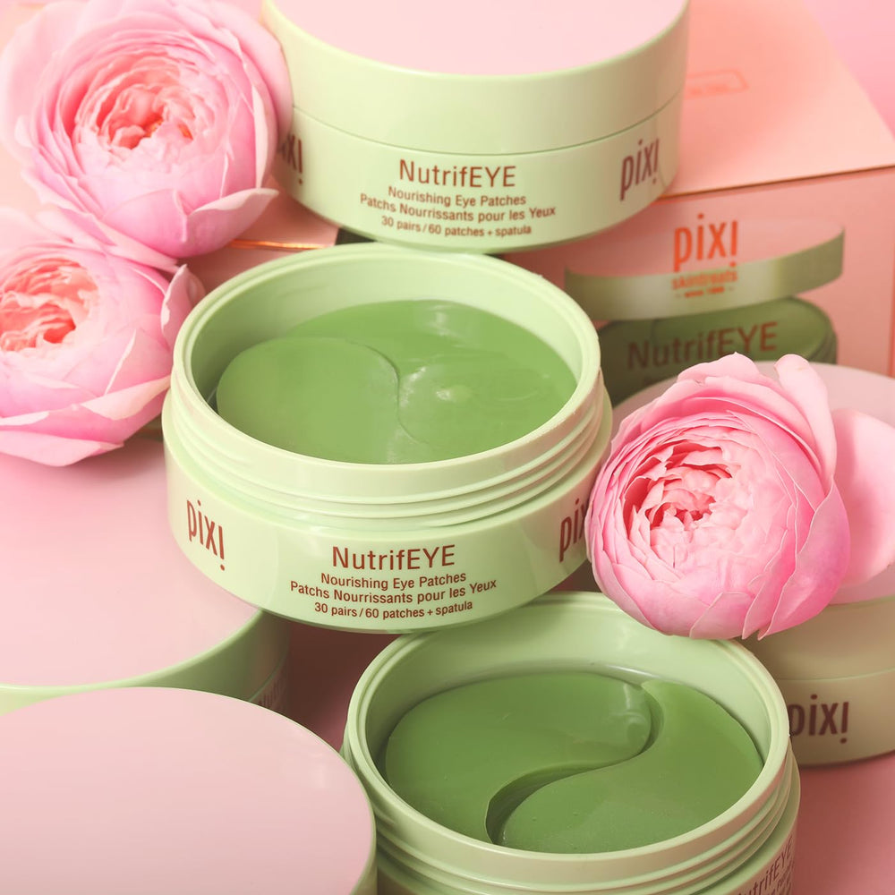 Uso diario de parches Pixi NutrifEYE para ojos más frescos