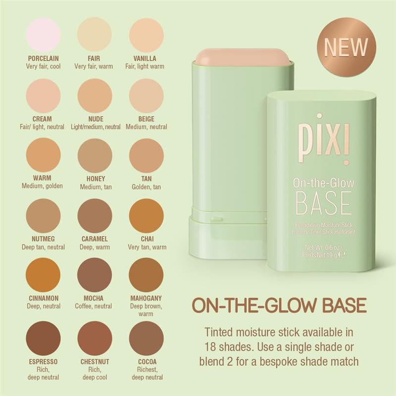 Pixi Beauty On-the-Glow Base con aceites de frutas suaviza la piel