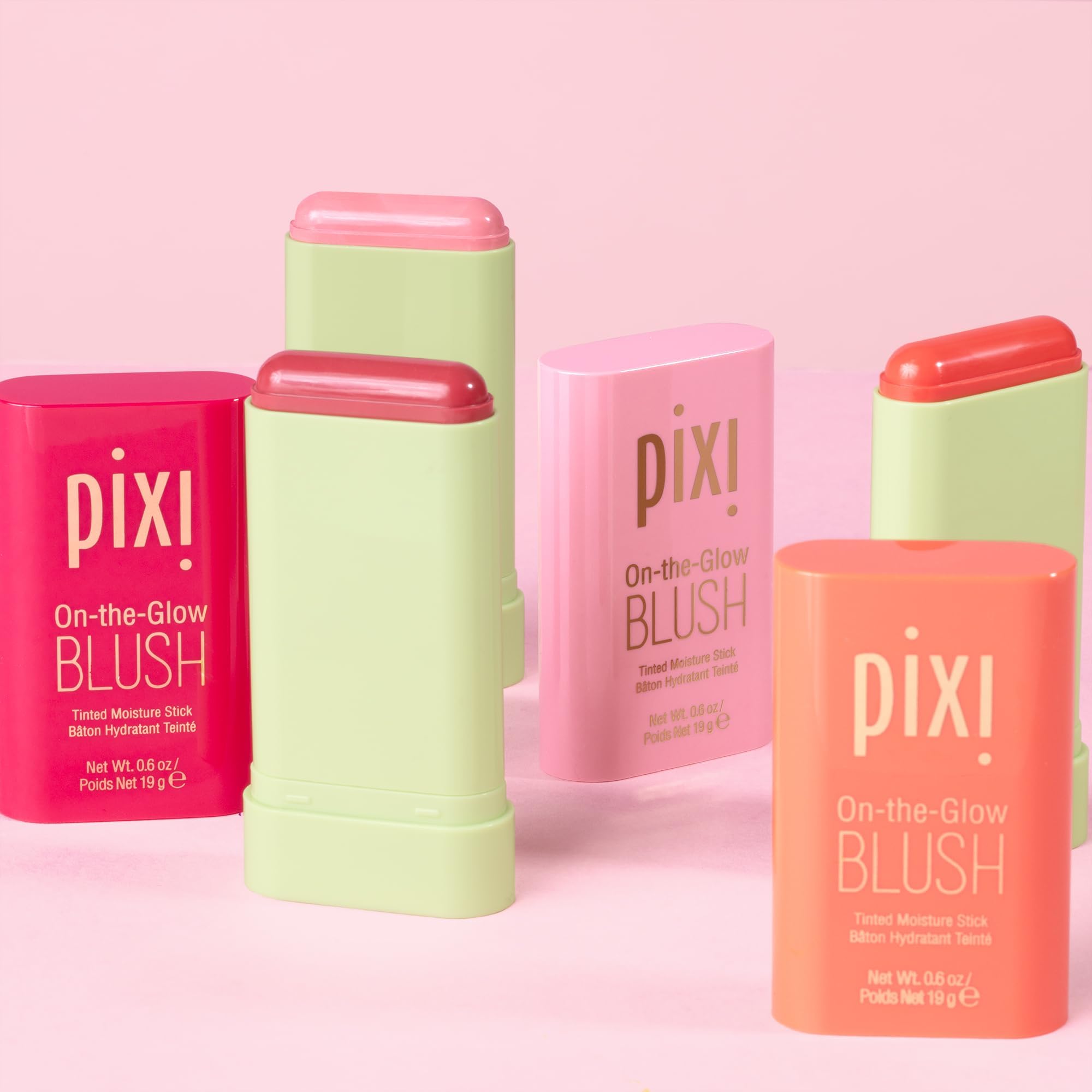 Pixi On-the-Glow Blush Juicy textura cremosa para piel suave.