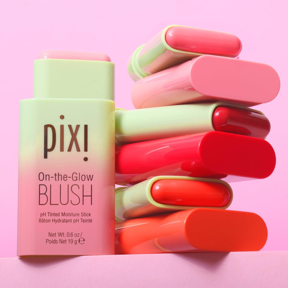 Pixi On-the-Glow Blush Ruby: hidratación suave con ginseng y aloe vera