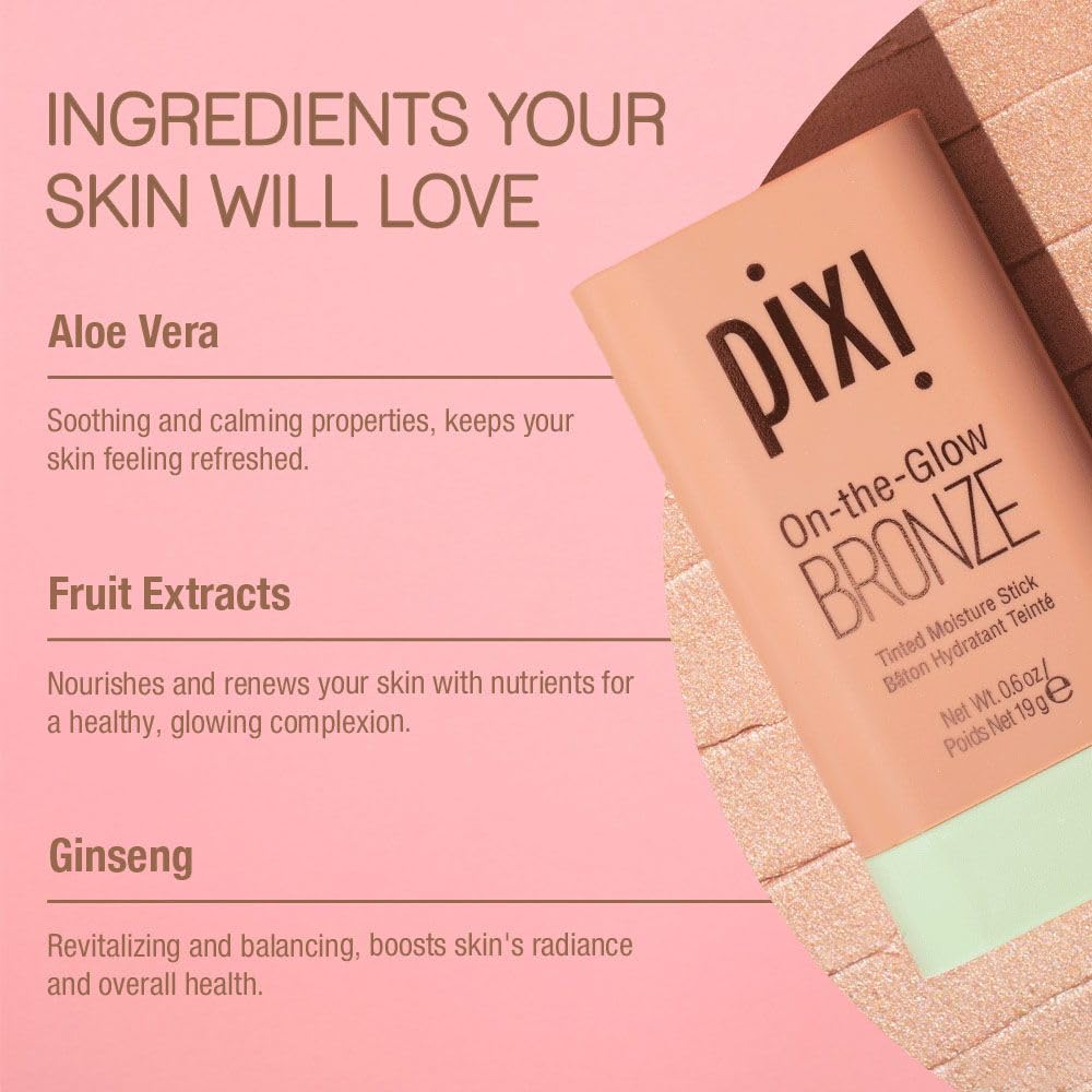 Pixi On-the-Glow Bronze labios y mejillas con hidratación ligera