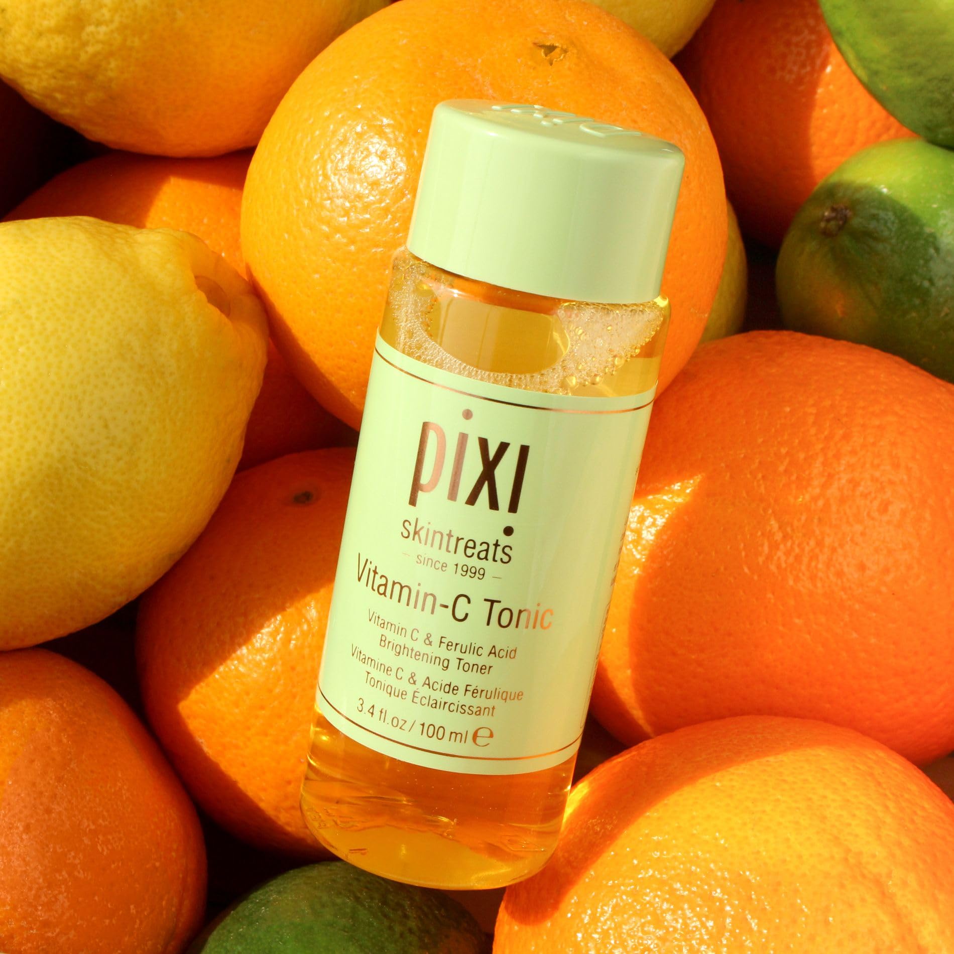 Pixi Tónico de Vitamina C, aloe vera para hidratación suave y reconfortante.