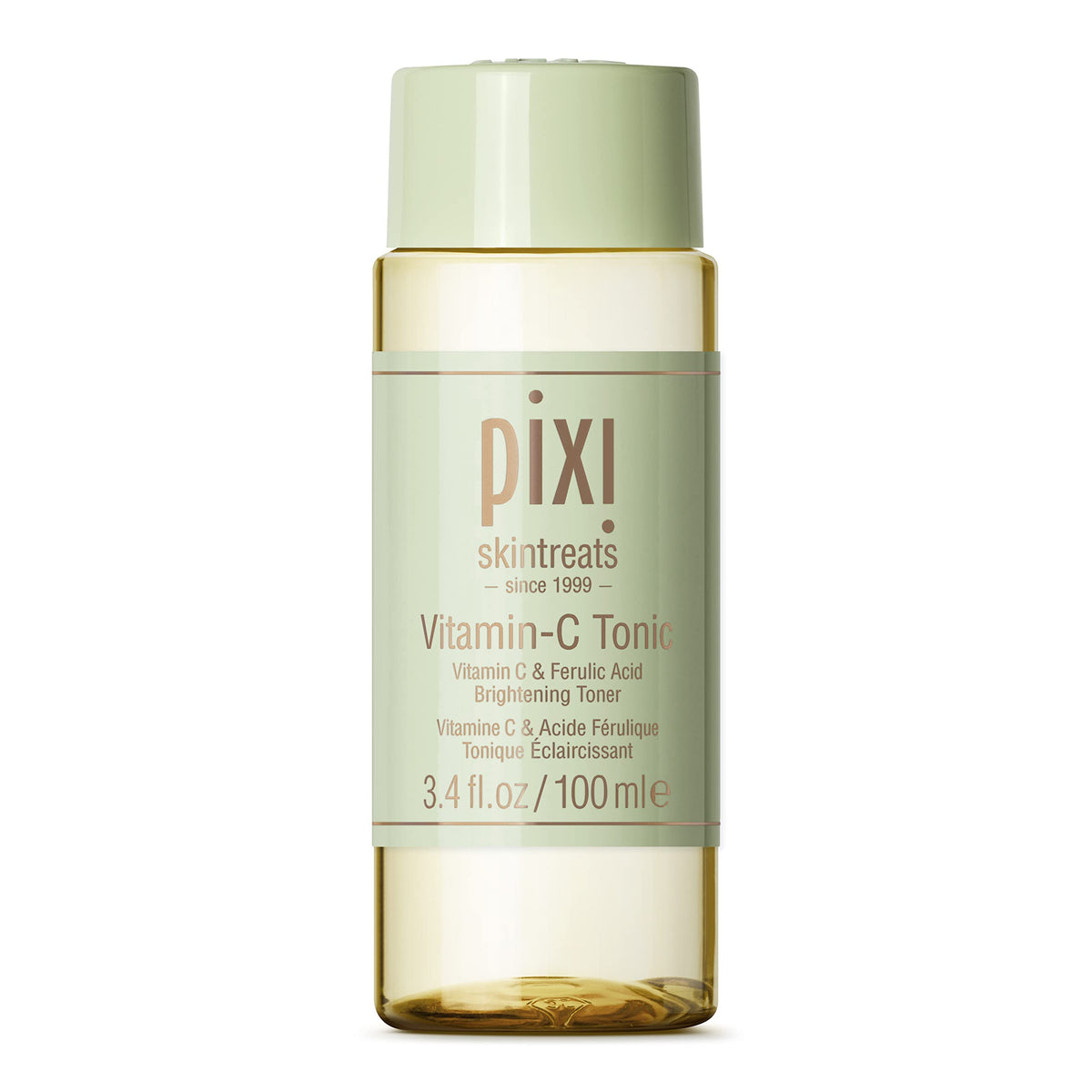 Pixi Tónico de Vitamina C, botella de vidrio para una aplicación suave y brillo natural.