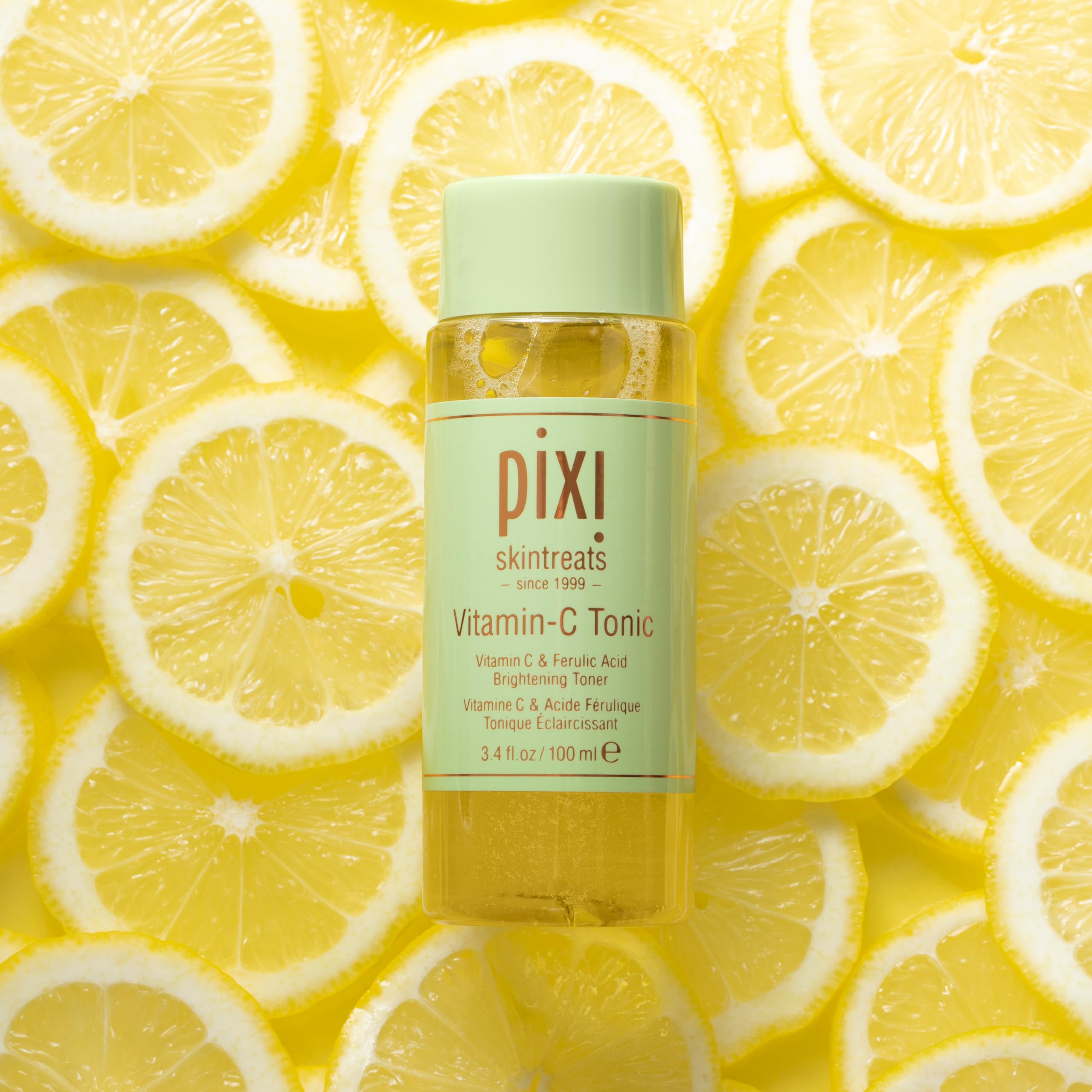 Pixi Tónico de Vitamina C, probióticos fortalecen la barrera cutánea y equilibran.