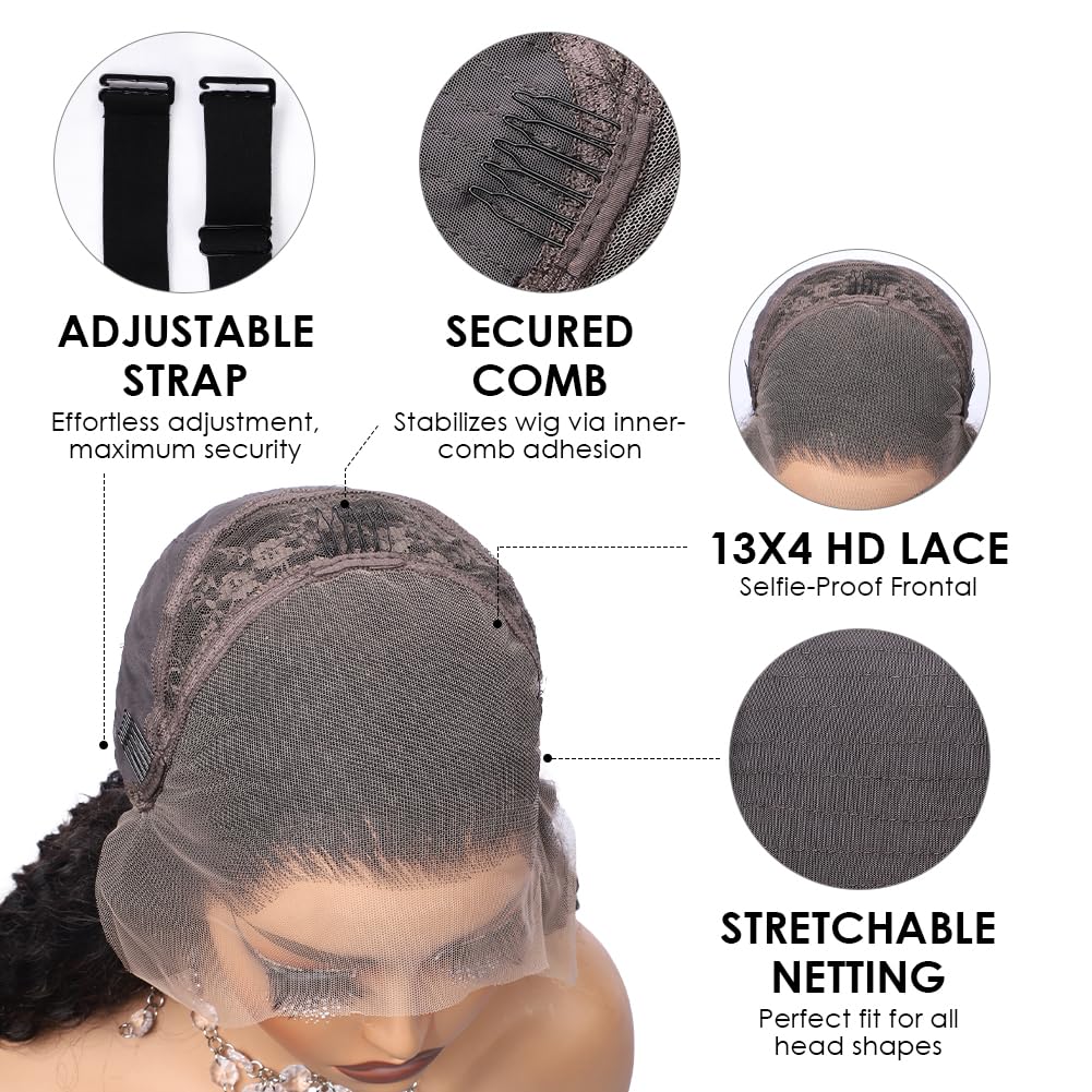 Pizazz encaje frontal transparente facilita particiones para estilo