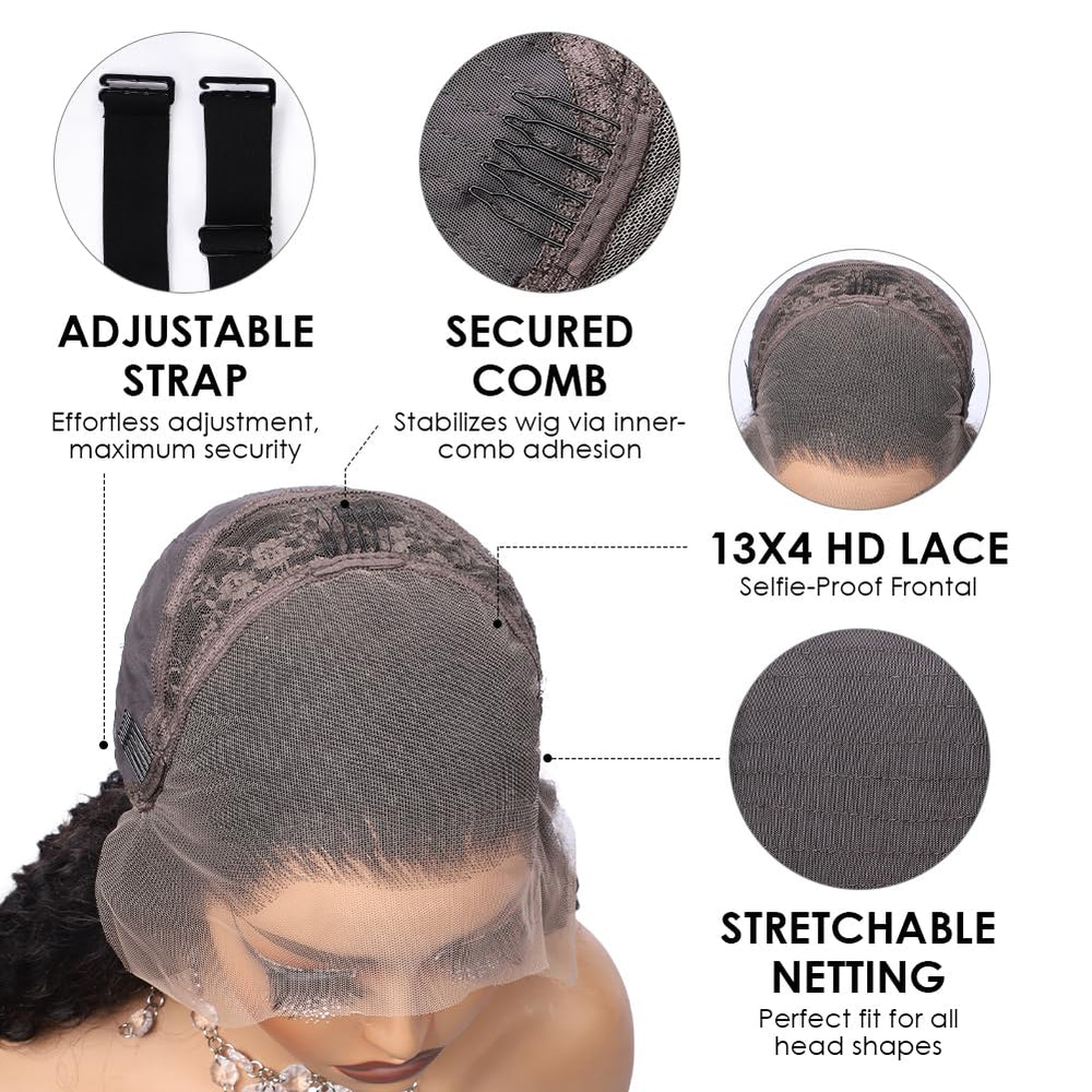 Pizazz encaje frontal transparente facilita particiones para estilo