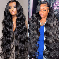 Peluca Pizazz con encaje transparente 13x4 frontal para un look natural