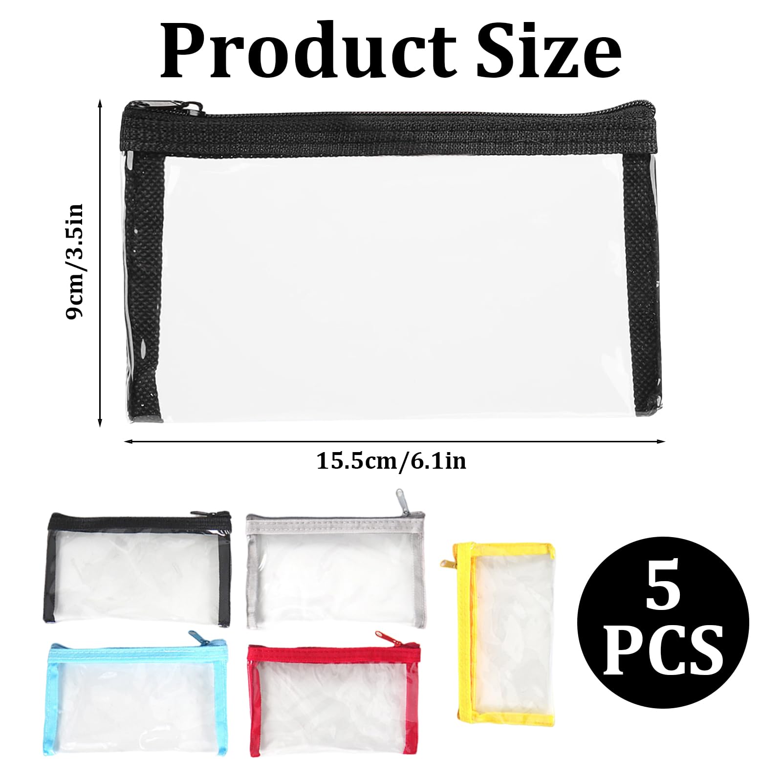 PKRFCJ bolsita transparente mini para uso diario, organizada y visible.
