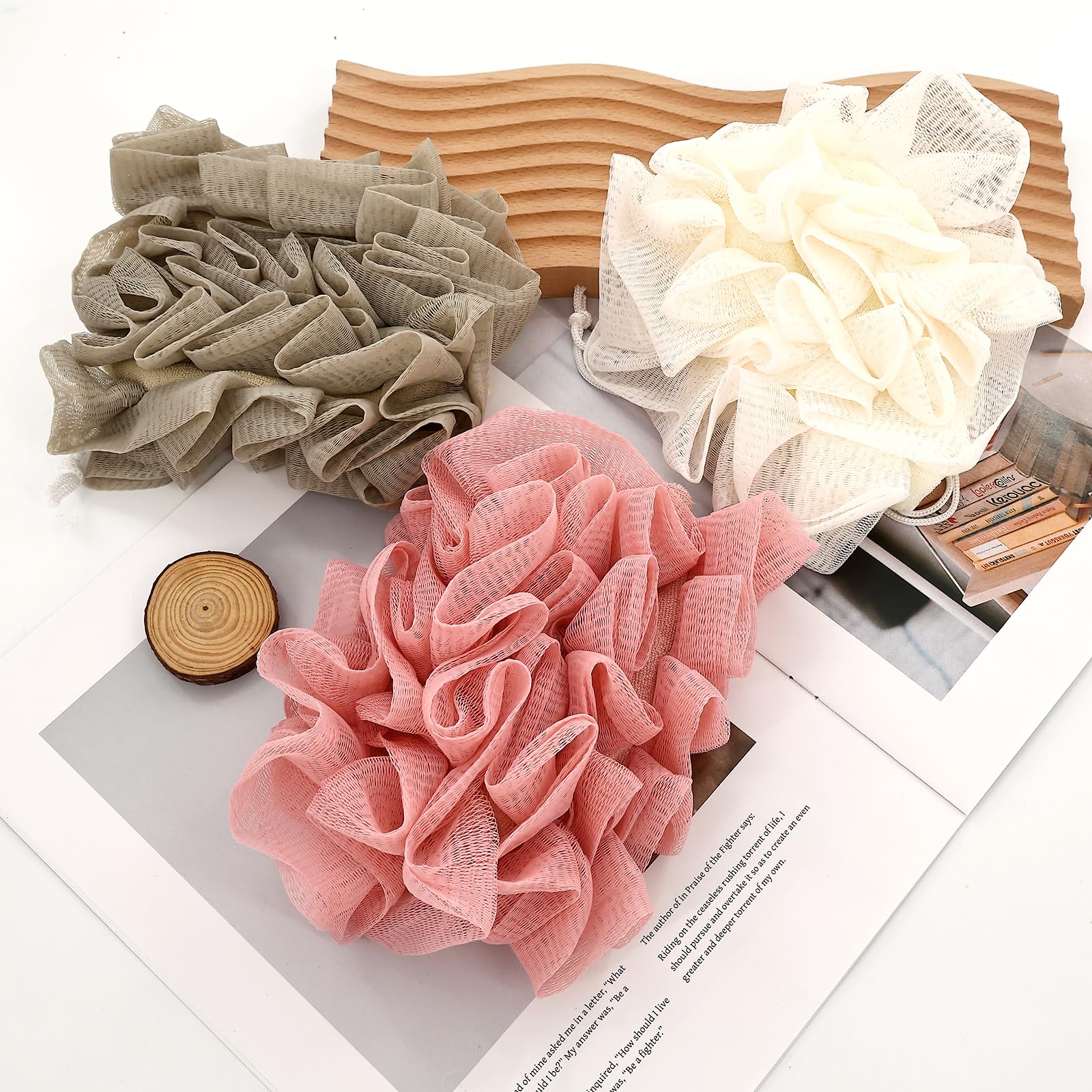 PKRFCJ conjunto de 3 piezas colores khaki beige rosa para baño