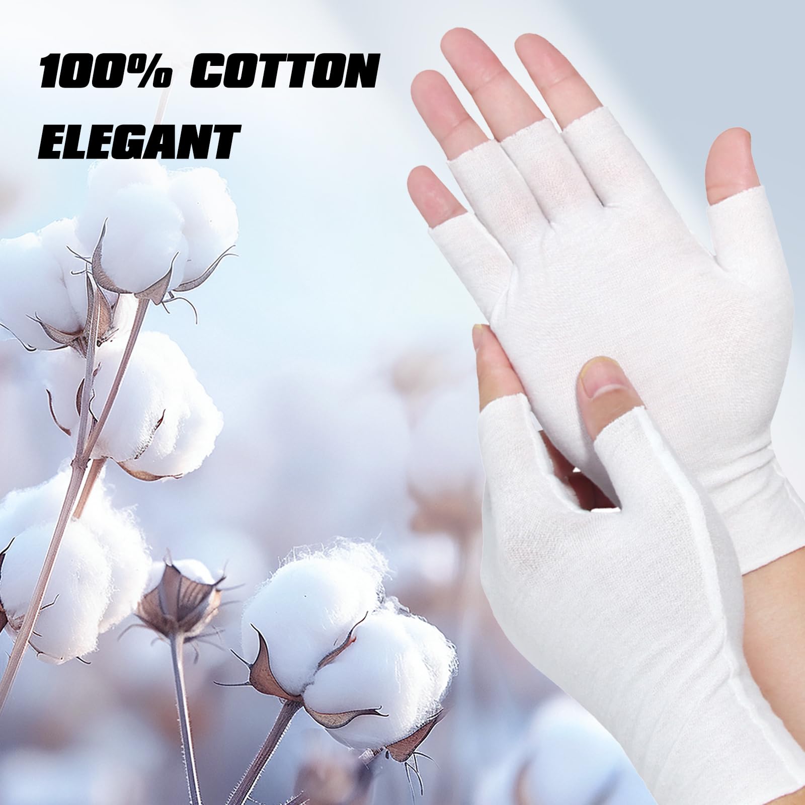 PKRFCJ Guantes con ajuste elástico para tallas diferentes.