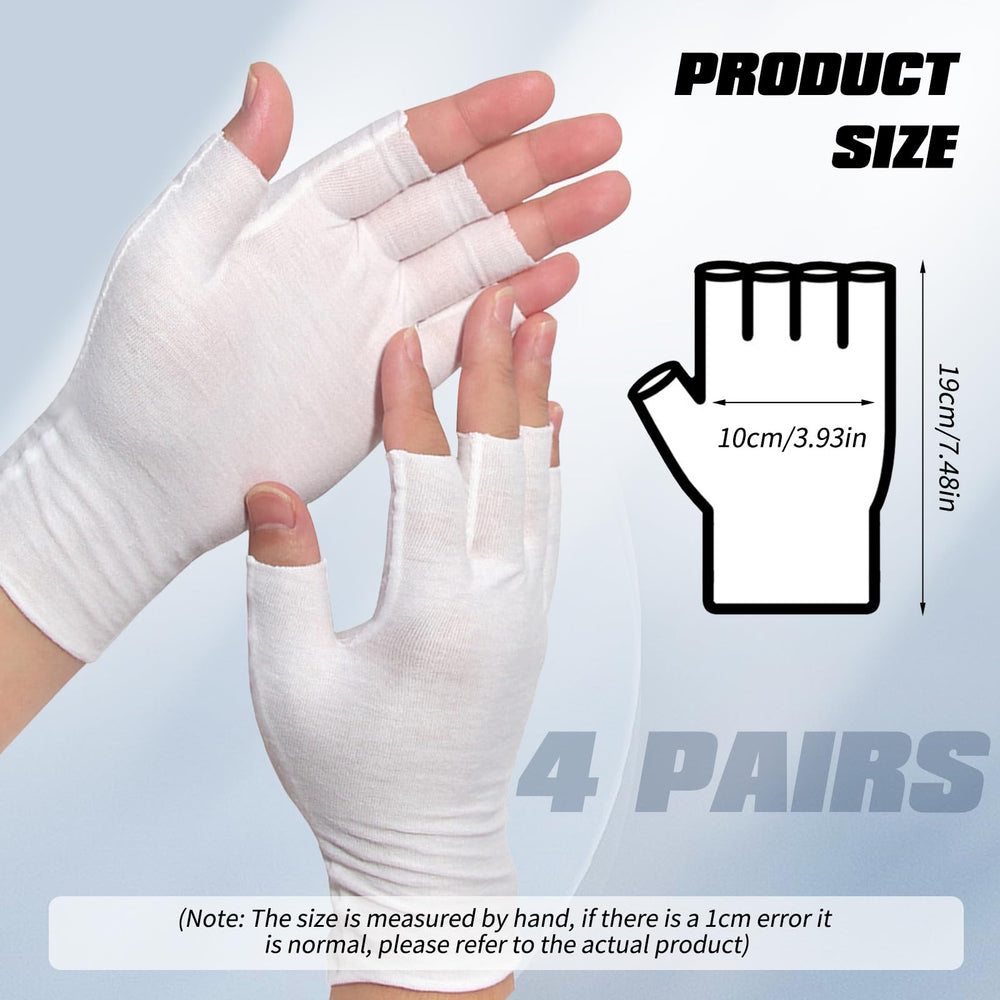 PKRFCJ Guantes de algodón densos para hidratación nocturna de manos.