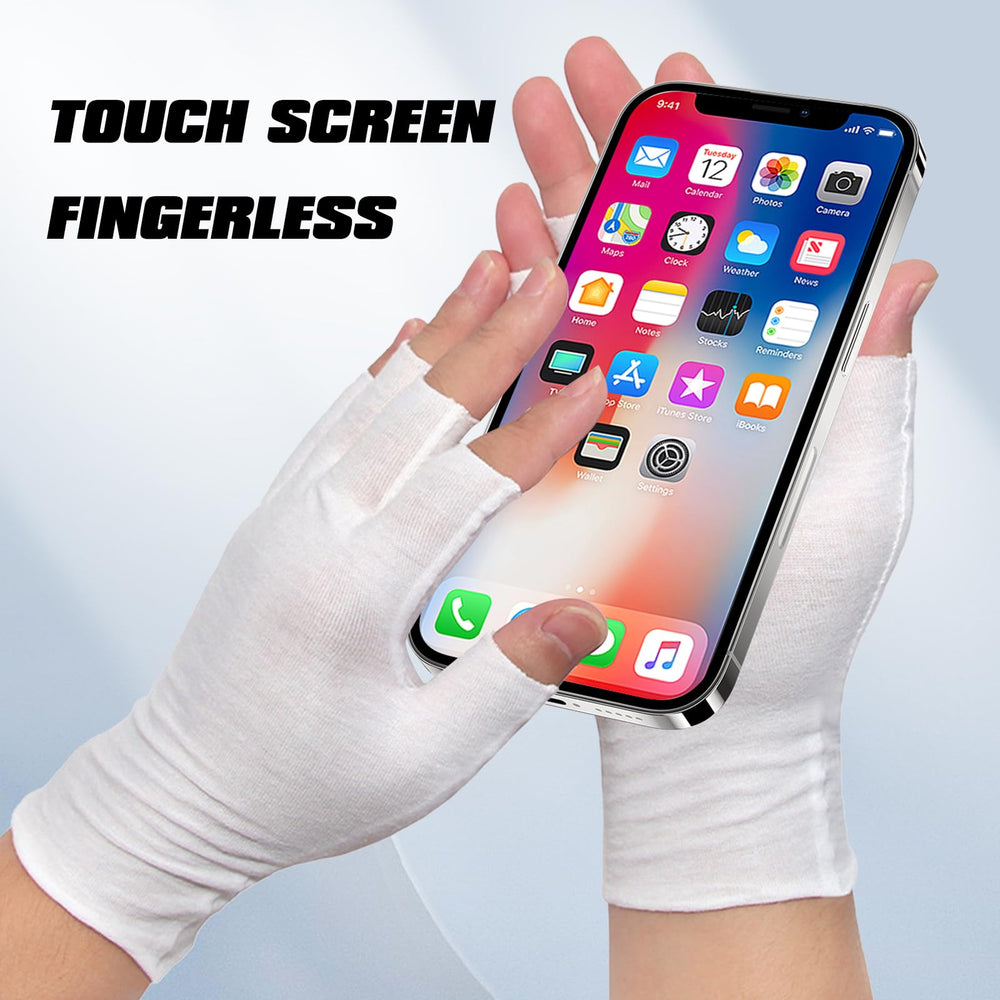 PKRFCJ Guantes para uso diario o trabajo ligero en blanco.