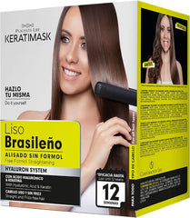 PLACENTA LIFE KERATIMASK alisado brasileño en casa para cabello lacio y suave