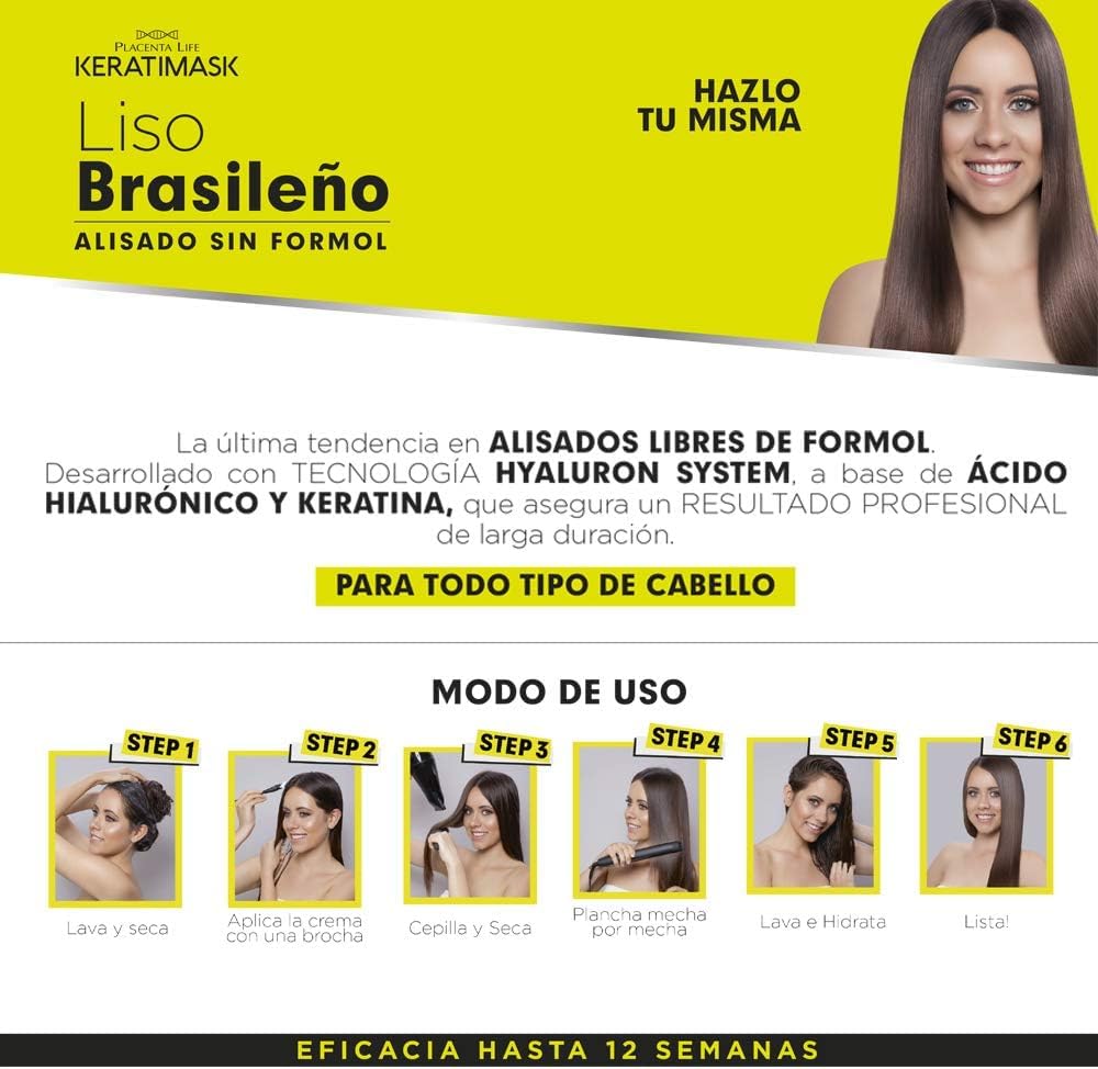 PLACENTA LIFE KERATIMASK resultados profesionales en casa
