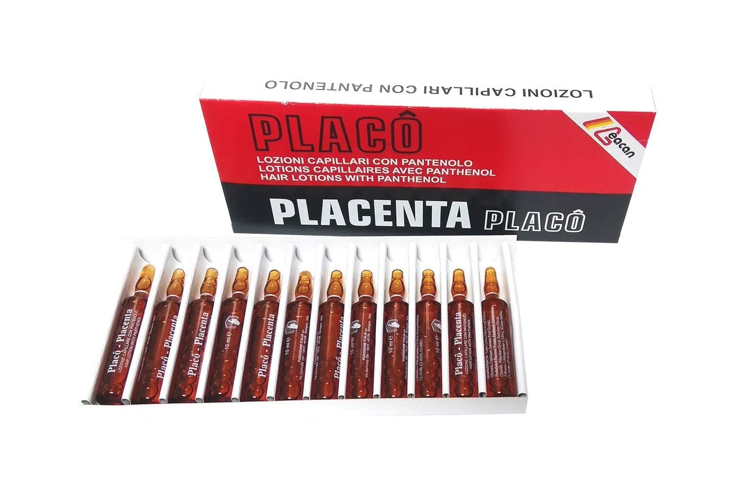 Placenta Placo cabello brillo: cabello más brillante tras la aplicación.