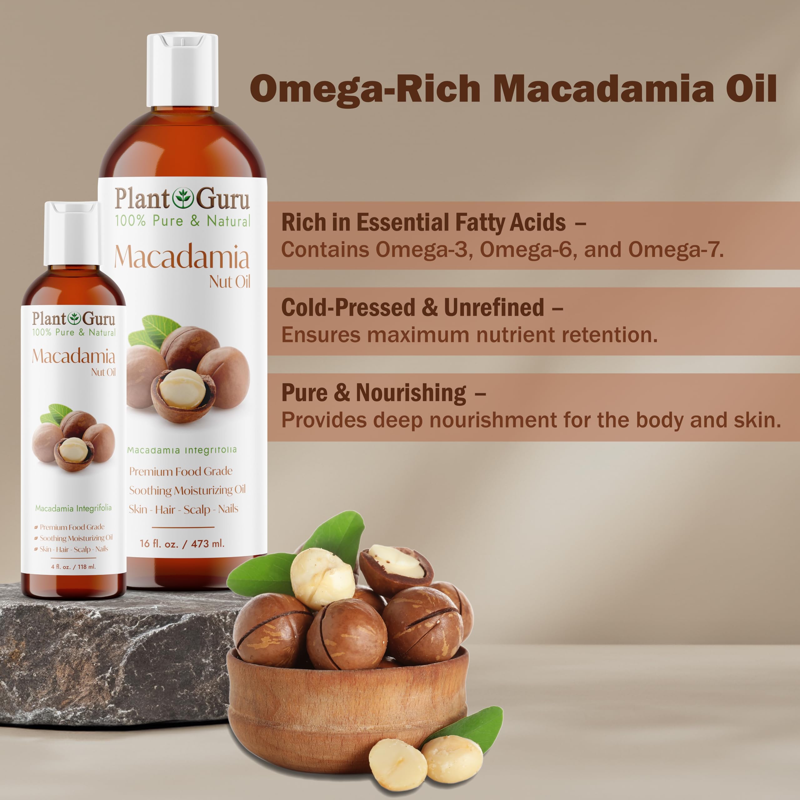 Dosificación en mano del aceite Plant Guru para mezclar.