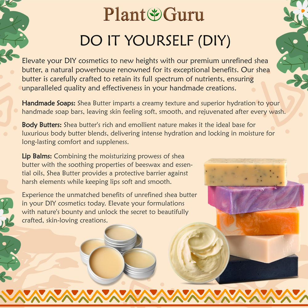 Plant Guru Aplicación diaria de karité en rostro y cuerpo.