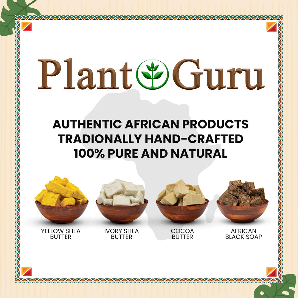 Plant Guru Jabón Negro Africano: cenizas de piel de plátano exfoliantes