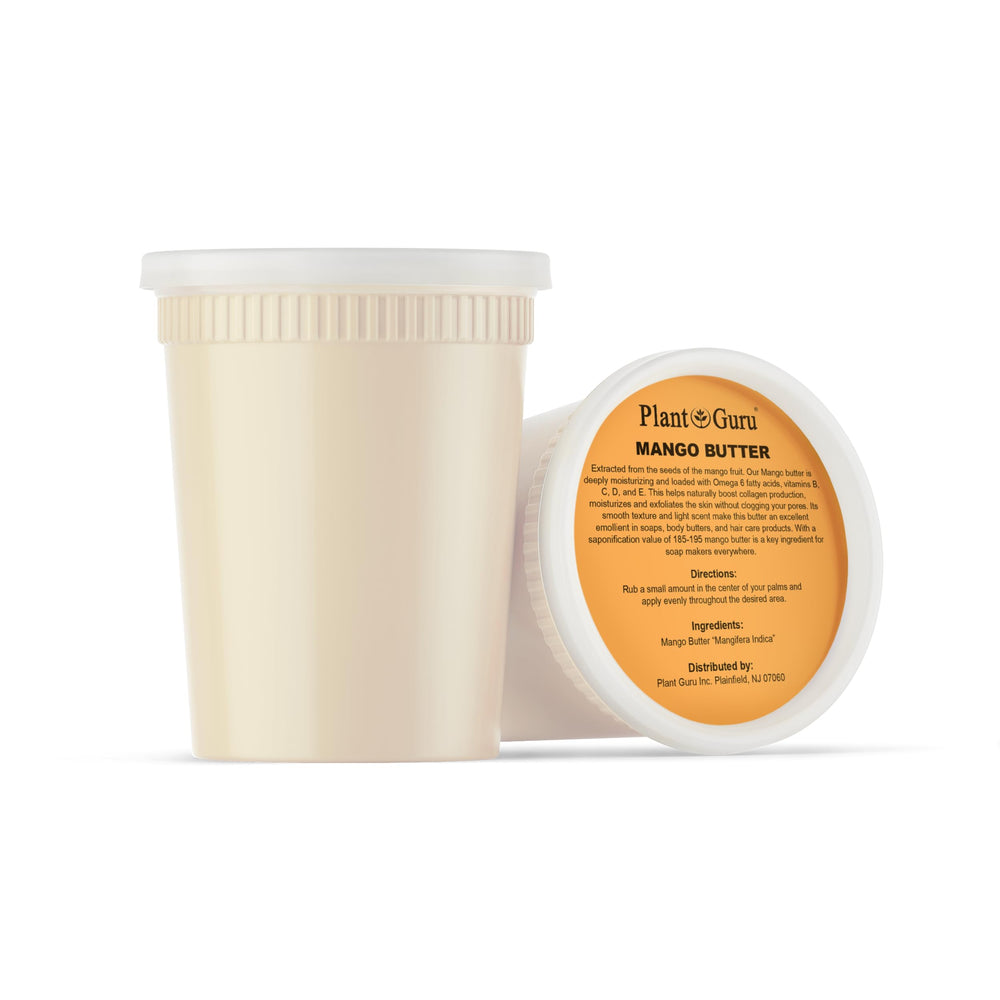 Plant Guru manteca de mango para cabello fuerte y sin roturas.