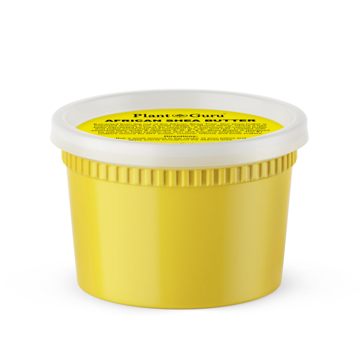 Plant Guru mantequilla-karite-cruda-amarilla-16oz para hidratación profunda de la piel