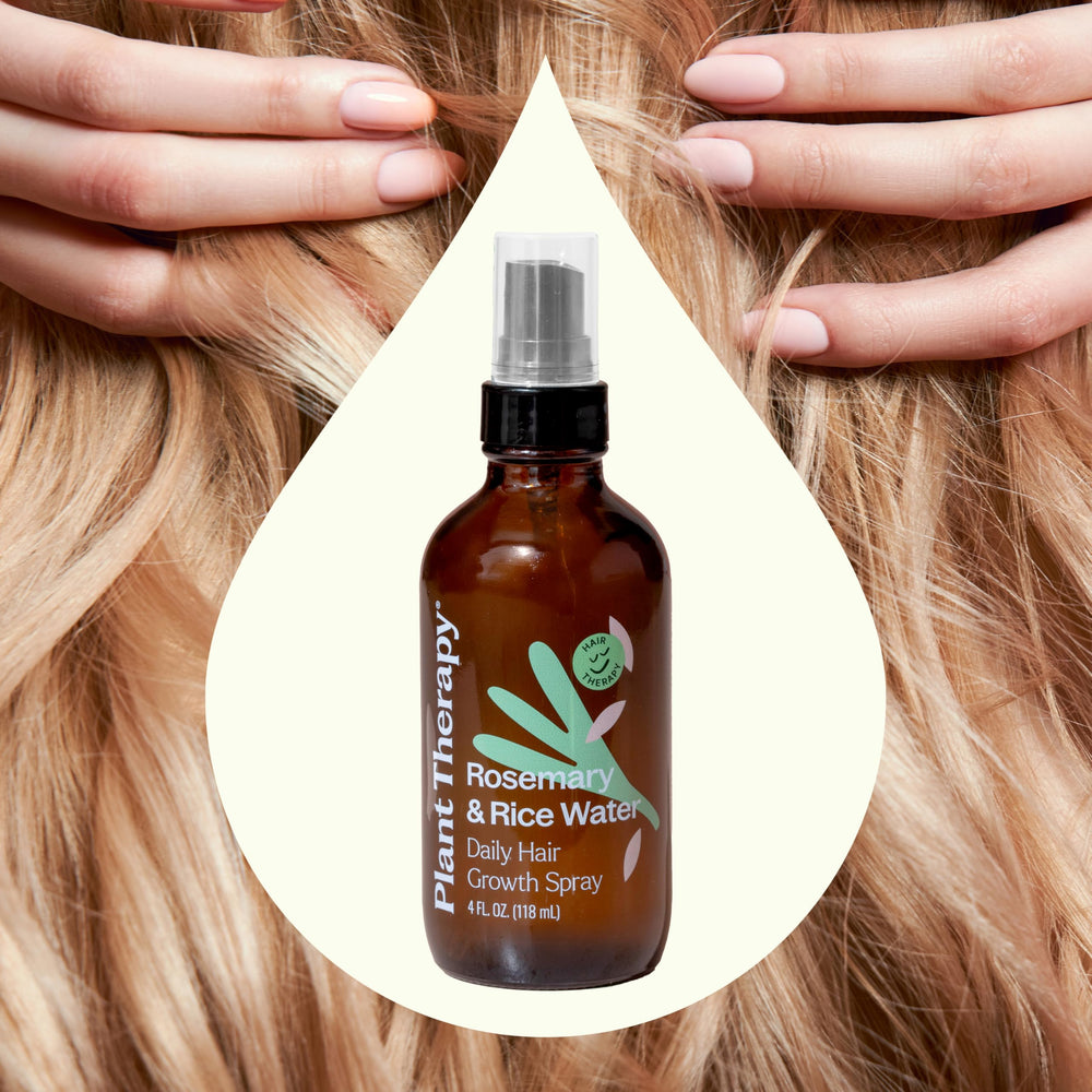 Plant Therapy spray romero-agua-arroz mejora elasticidad y fortaleza del cabello