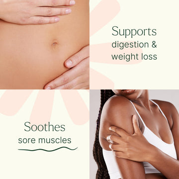 Plant Therapy Wrap con aceite de ricino para compresión tibia y cómoda