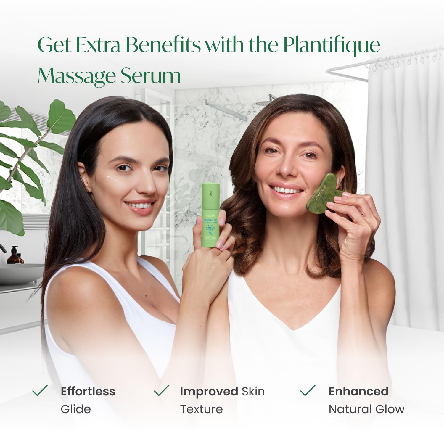 PLANTIFIQUE Gua Sha Jade, regalo ideal para rutinas de cuidado.