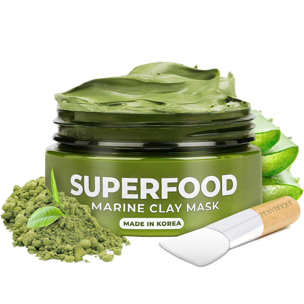 PLANTIFIQUE mascarilla arcilla coreana con aguacate, hidratación profunda para la piel