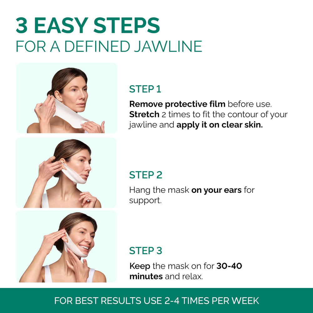 Plantifique V-Line mascarilla colágeno aplicación: ajuste cómodo alrededor de las orejas