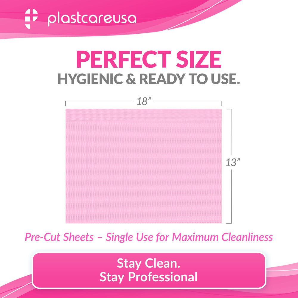 Tapete de mesa PlastCare USA rosa: protección impermeable entre sesiones
