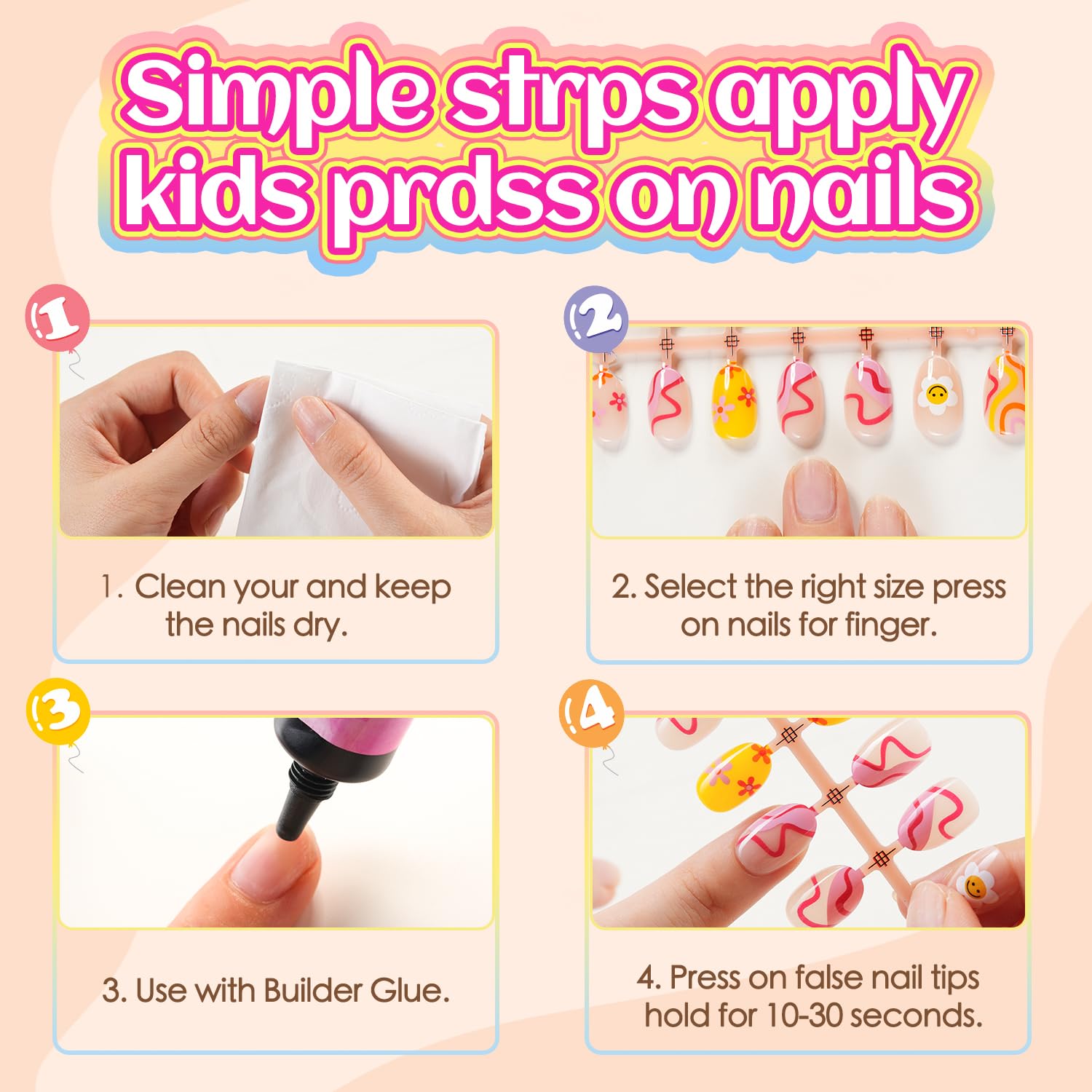Paquete de 26 uñas Plauva para crear múltiples combinaciones.